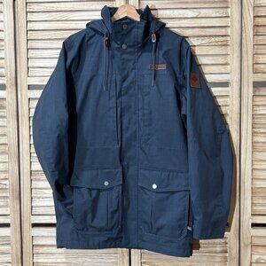 Columbia Omni-Tech Interchange Jacket Waterproof Hooded Navy Blue Women’s S